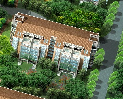 city residential garden villa office building design - 539 3D Model .c4d .max .obj .3ds .fbx .stl .blend 