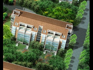 city residential garden villa office building design - 539 3D Модель
