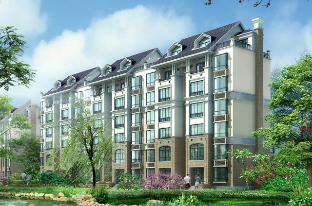 city residential garden villa office building design - 543 3D Model .c4d .max .obj .3ds .fbx .stl .blend 