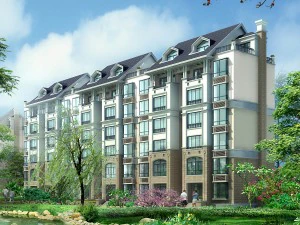 city residential garden villa office building design - 543 3D Model