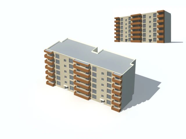 city residential garden villa office building design - 547 3D Model .c4d .max .obj .3ds .fbx .stl .blend