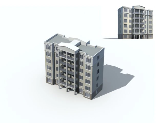 city residential garden villa office building design - 549 3D Model .c4d .max .obj .3ds .fbx .stl .blend 