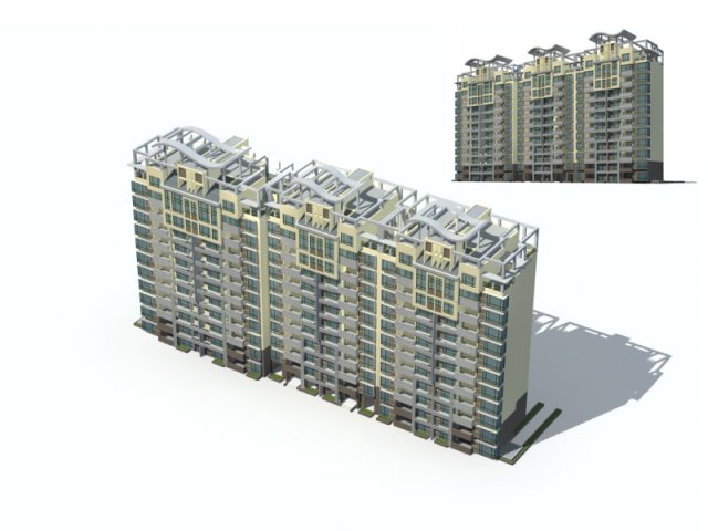 city residential garden villa office building design - 552 Modelo 3D .c4d .max .obj .3ds .fbx .stl .blend 