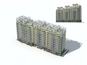 city residential garden villa office building design - 552 Modelo 3D