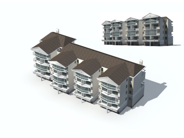 city residential garden villa office building design - 555 3D 모델 .c4d .max .obj .3ds .fbx .stl .blend 