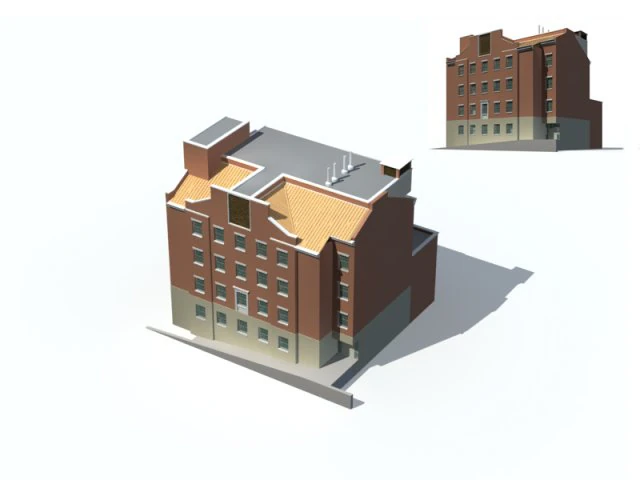 city residential garden villa office building design - 560 3D Model .c4d .max .obj .3ds .fbx .stl .blend 