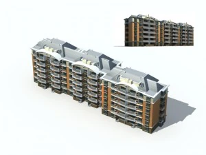 city residential garden villa office building design - 561 3D Model