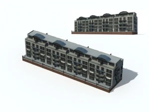 city residential garden villa office building design - 562 3D Model