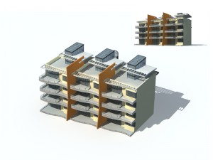 city residential garden villa office building design - 565 3D Model