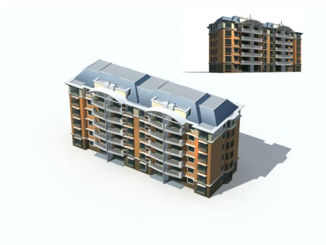 city residential garden villa office building design - 569 3D Model .c4d .max .obj .3ds .fbx .stl .blend 