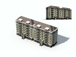 city residential garden villa office building design - 571 Modèle 3D