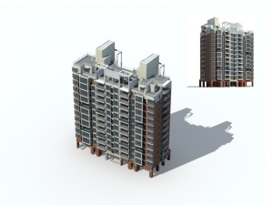 city residential garden villa office building design - 575 3D मॉडल