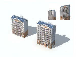 city residential garden villa office building design - 577 3D Model