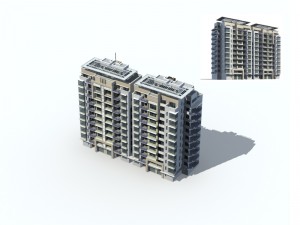 city residential garden villa office building design - 586 3D मॉडल
