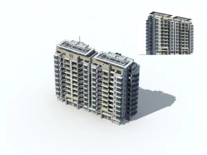 city residential garden villa office building design - 586 3D Model