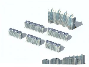 city residential garden villa office building design - 593 3D Model