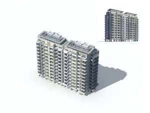 city residential garden villa office building design - 602 3D Model