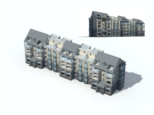 city residential garden villa office building design - 603 Modelo 3D .c4d .max .obj .3ds .fbx .stl .blend 