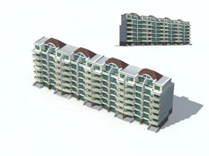 city residential garden villa office building design - 607 3D Model