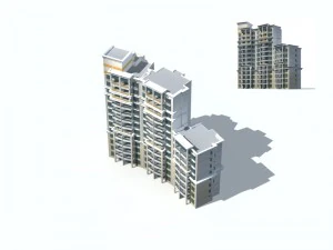 city residential garden villa office building design - 608 3D Model
