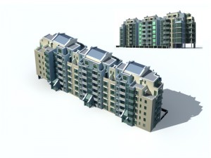 city residential garden villa office building design - 622 3D Model