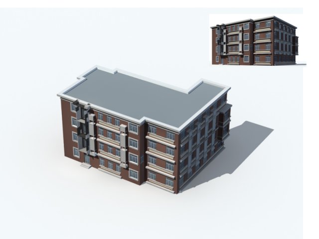 city residential garden villa office building design - 640 3D मॉडल .c4d .max .obj .3ds .fbx .stl .blend 