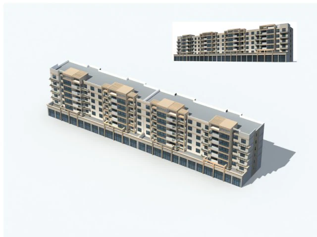 city residential garden villa office building design - 642 3D Model .c4d .max .obj .3ds .fbx .stl .blend