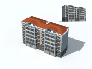desain gedung perkantoran vila taman perumahan kota - 658 Model 3D