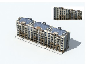 city residential garden villa office building design - 660 3D Модель