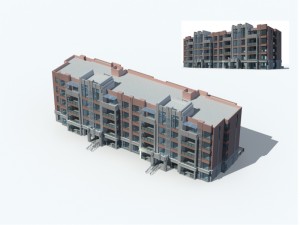 city residential garden villa office building design - 661 3D Model