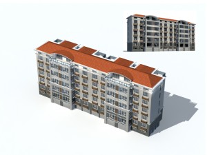 city residential garden villa office building design - 662 3D Model