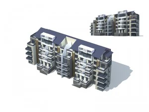 city residential garden villa office building design - 665 3D Model