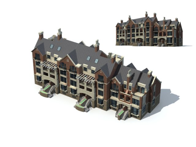 city residential garden villa office building design - 667 3D-Modell .c4d .max .obj .3ds .fbx .stl .blend 