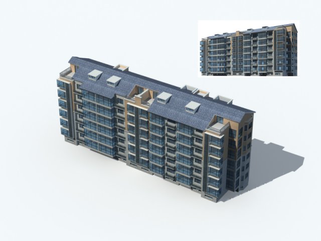 city residential garden villa office building design - 673 3D 모델 .c4d .max .obj .3ds .fbx .stl .blend 
