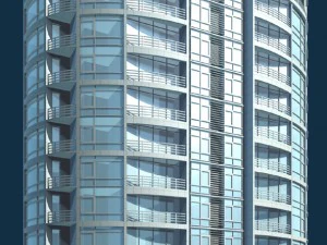 city residential garden villa office building design - 681 3D Model