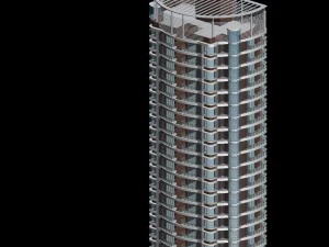 city residential garden villa office building design - 682 3D Model