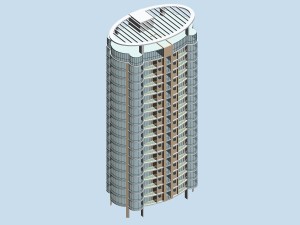 city residential garden villa office building design - 683 3D Model