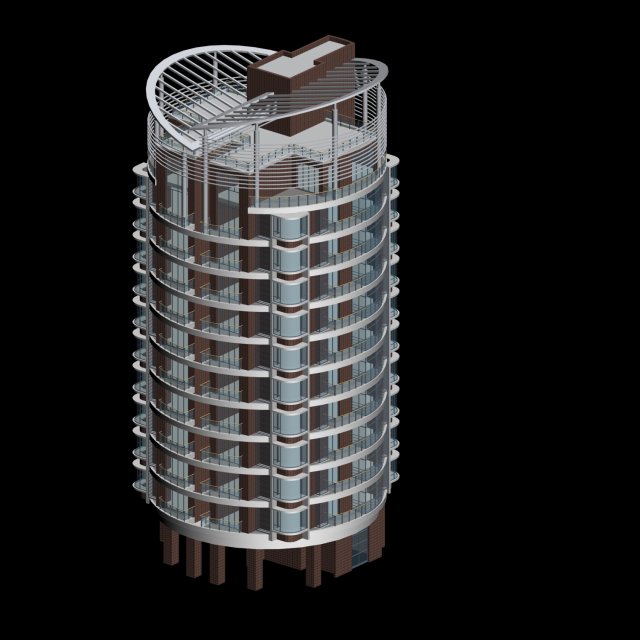 city residential garden villa office building design - 684 3D-Modell .c4d .max .obj .3ds .fbx .stl .blend 