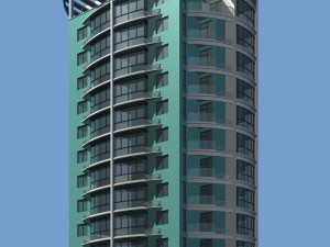city residential garden villa office building design - 689 3D Model