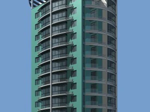 city residential garden villa office building design - 689 3D Model