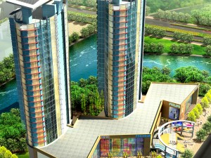 city residential garden villa office building design - 691 3Dモデル
