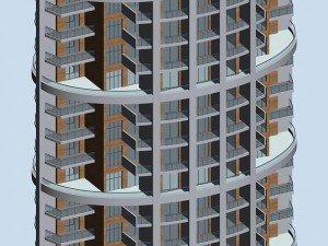 city residential garden villa office building design - 694 3D Модель