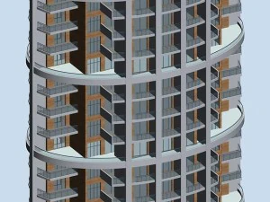 city residential garden villa office building design - 694 3D Model