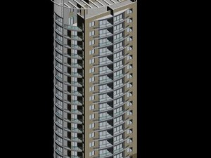 city residential garden villa office building design - 695 3D Model