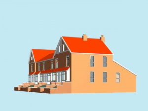 city hotel simple office building - 30 3D Model