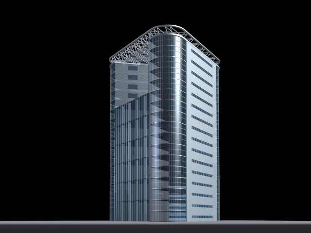 city hotel simple office building - 32 3D 模型 .c4d .max .obj .3ds .fbx .stl .blend 