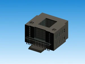 city hotel simple office building - 59 3D Model