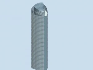 시티호텔 심플 오피스 빌딩 - 62 3D 모델