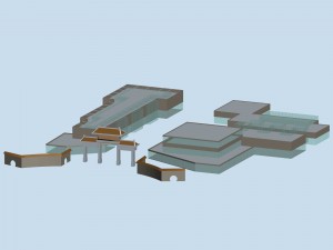 city hotel simple office building - 94 Modelo 3D