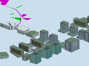stadshotel eenvoudig kantoorgebouw - 139 3D Model
